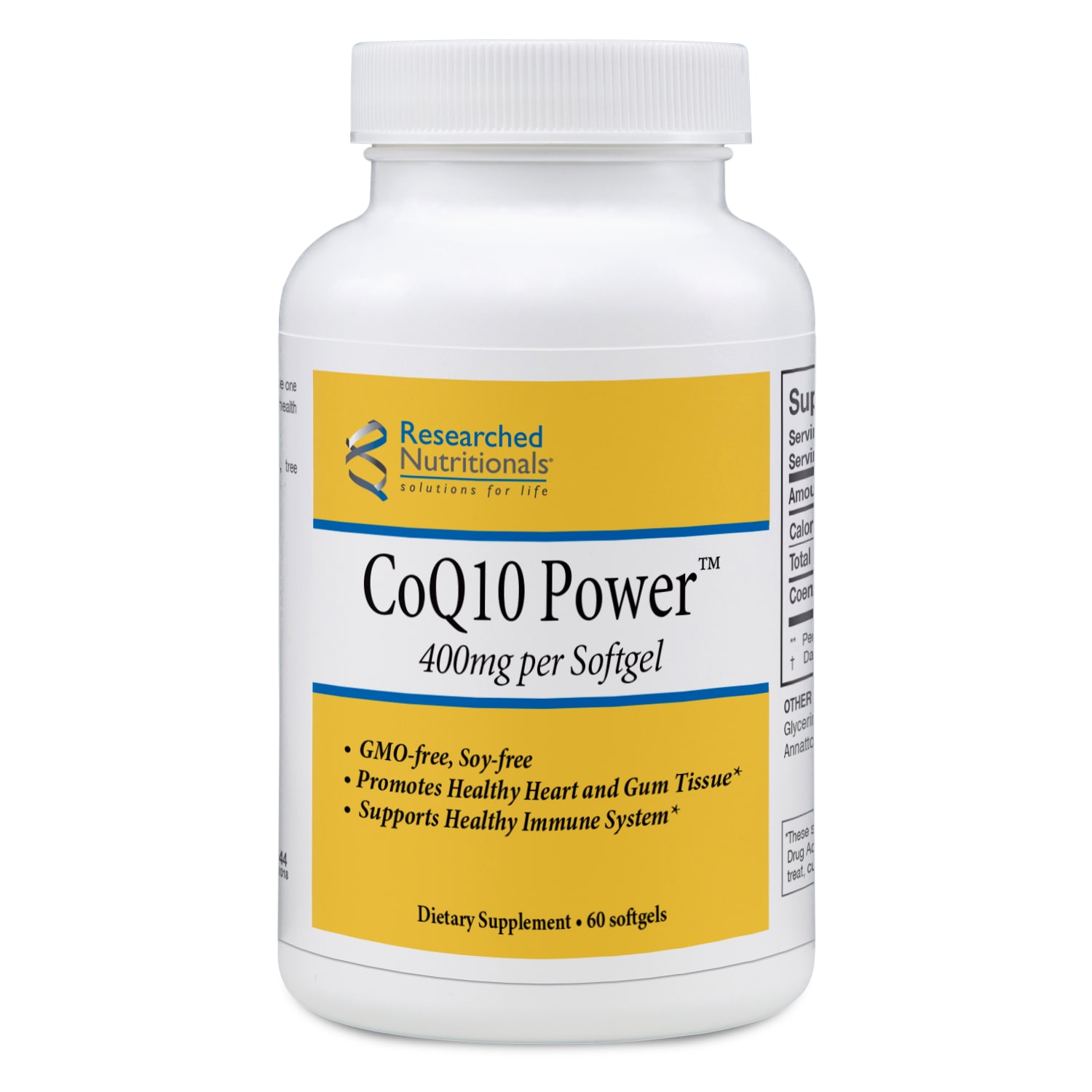 RESEARCHED NUTRITIONALS - CoQ10 Power