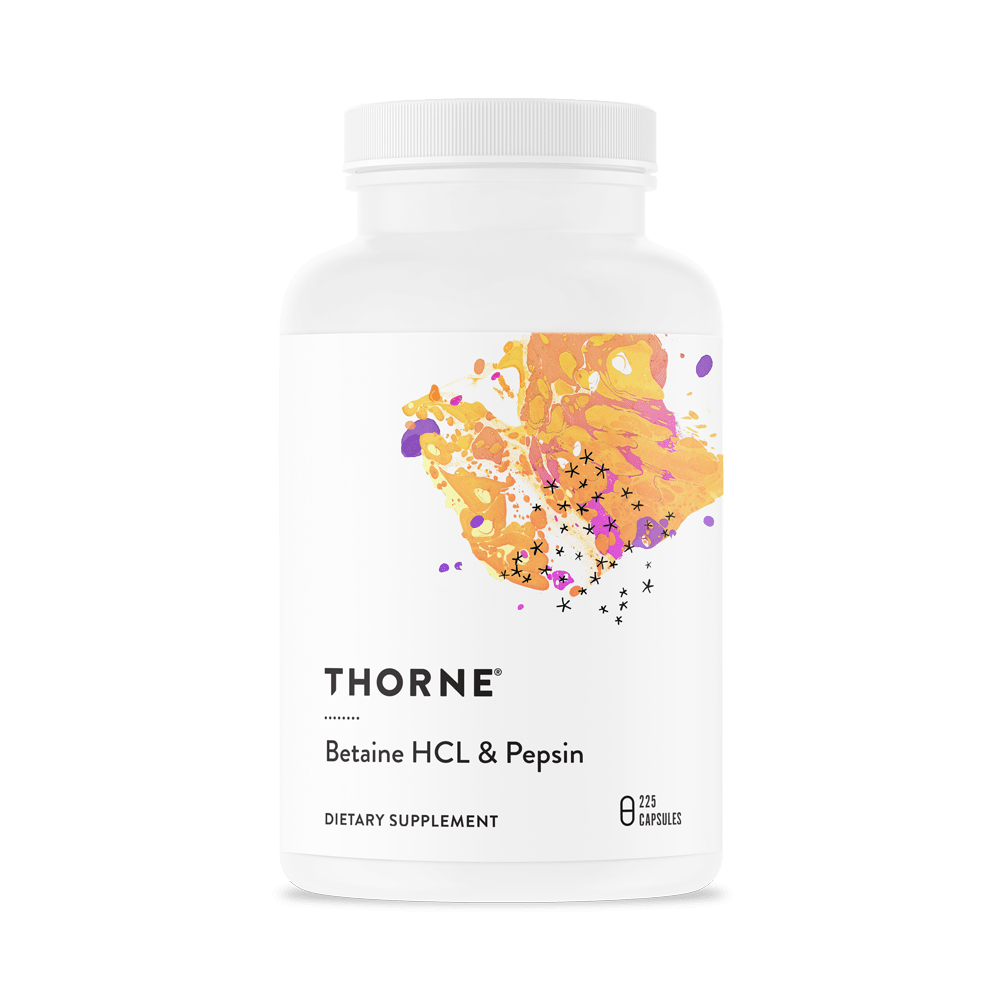 THORNE RESEARCH - Betaine HCL & Pepsin