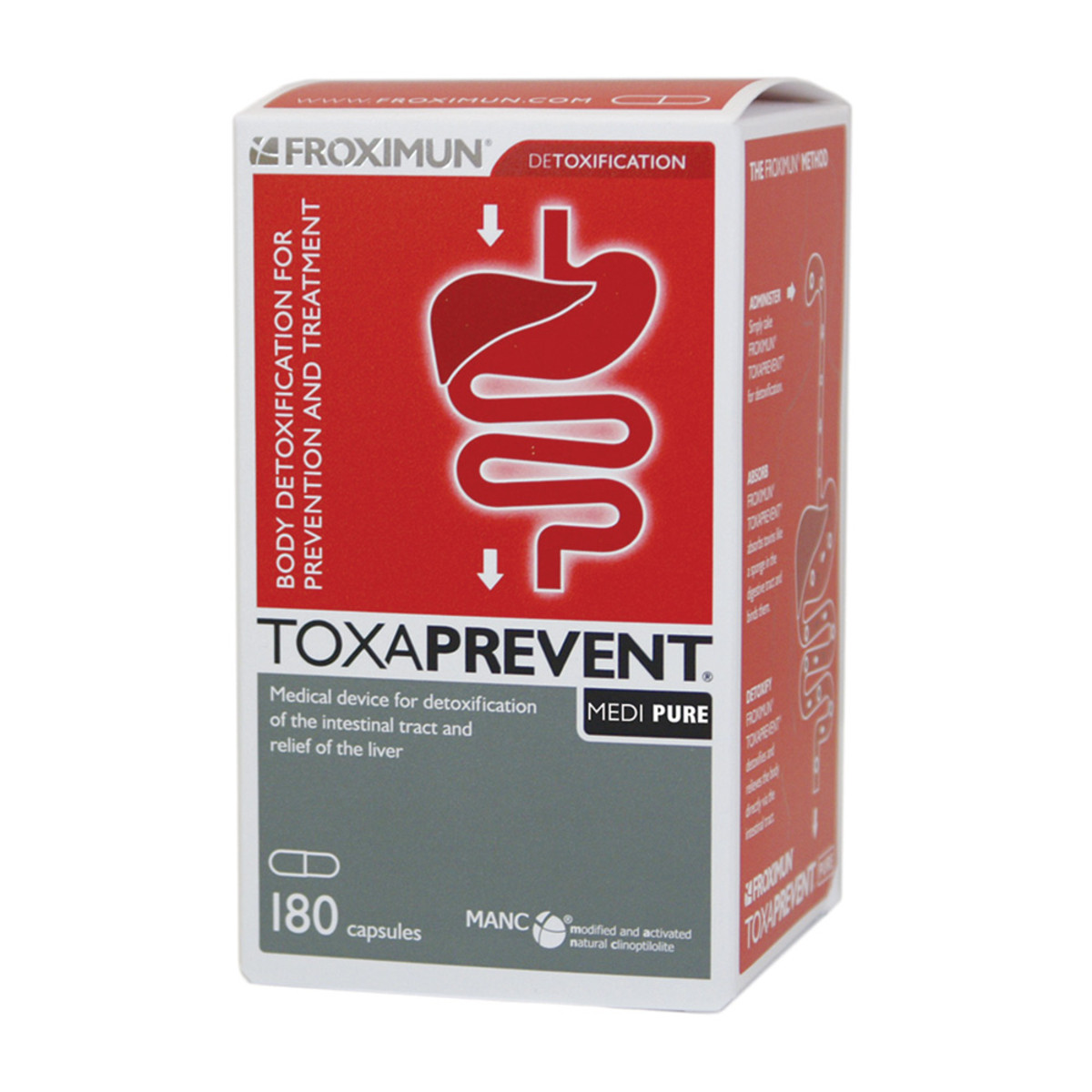 FROXIUM - Toxaprevent Pure 180 cap(s) DISCONTINUED