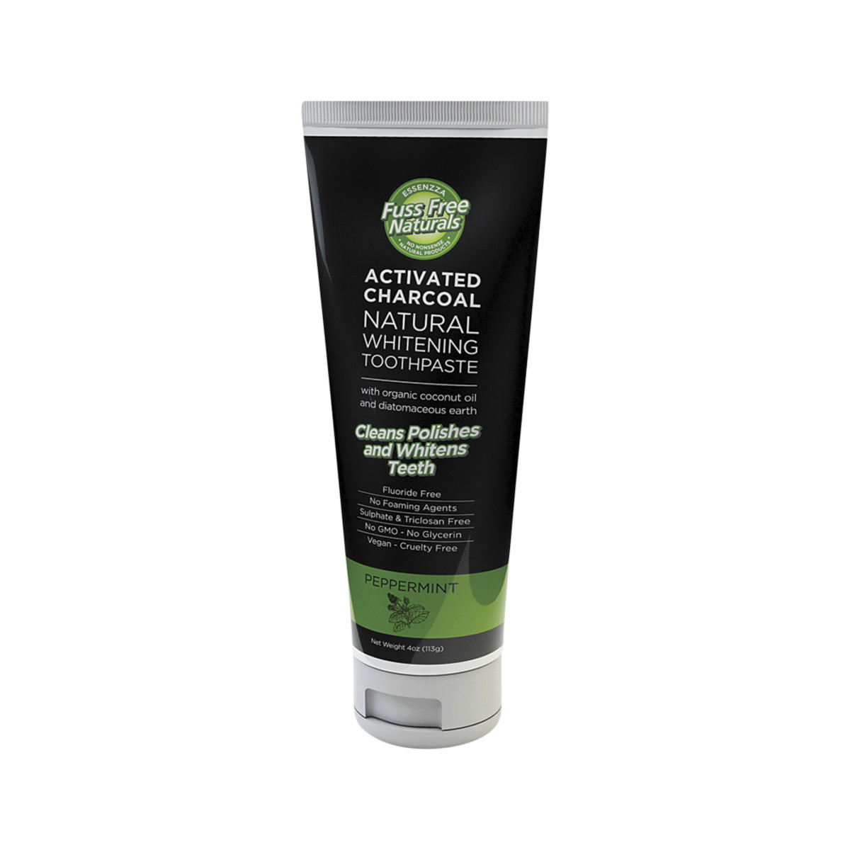 ESSENZZA FUSS FREE NATURALS - Activated Charcoal Toothpaste Peppermint