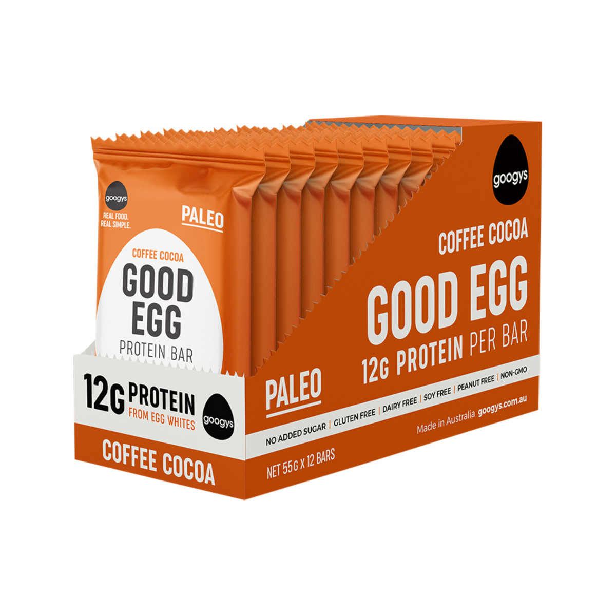 GOOGYS - Good Egg Protein Bar Coffee Cocoa 55g
