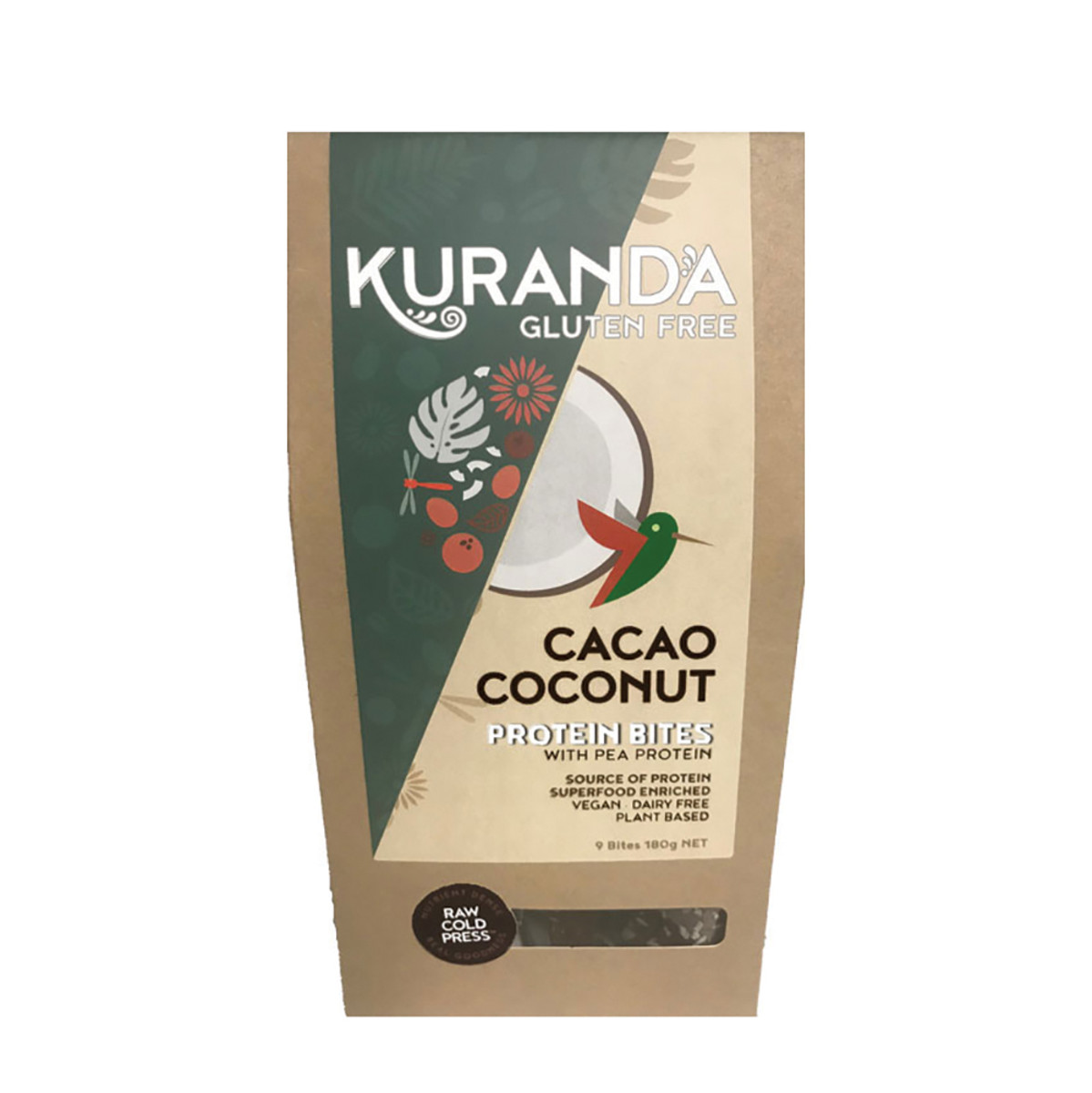 KURANDA - Gluten Free Protein Bites Cacao Coconut 20g