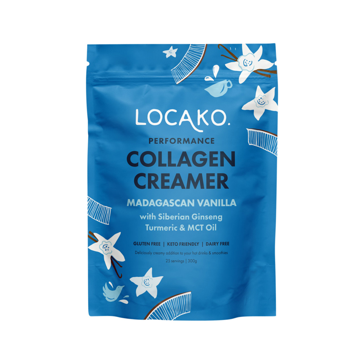 LOCAKO - Collagen Creamer Performance (Madagascan Vanilla) 300g