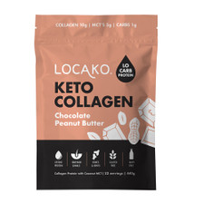 LOCAKO - Keto Collagen Chocolate Peanut Butter (Collagen Protein with Coconut MCT)