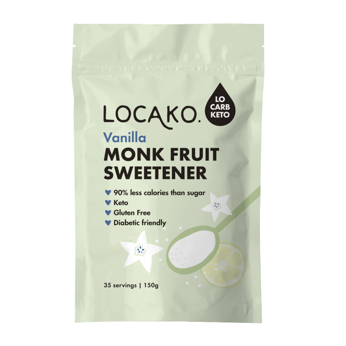 LOCAKO - Monk Fruit Sweetener Vanilla
