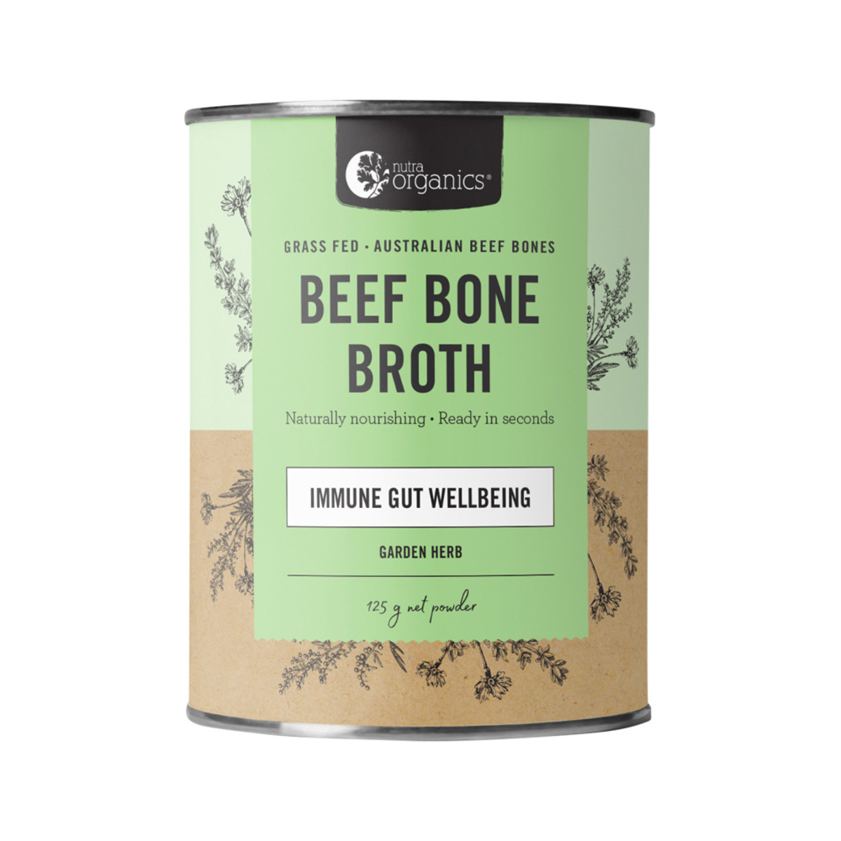 NUTRA ORGANICS -  Bone Broth Beef Garden Herb