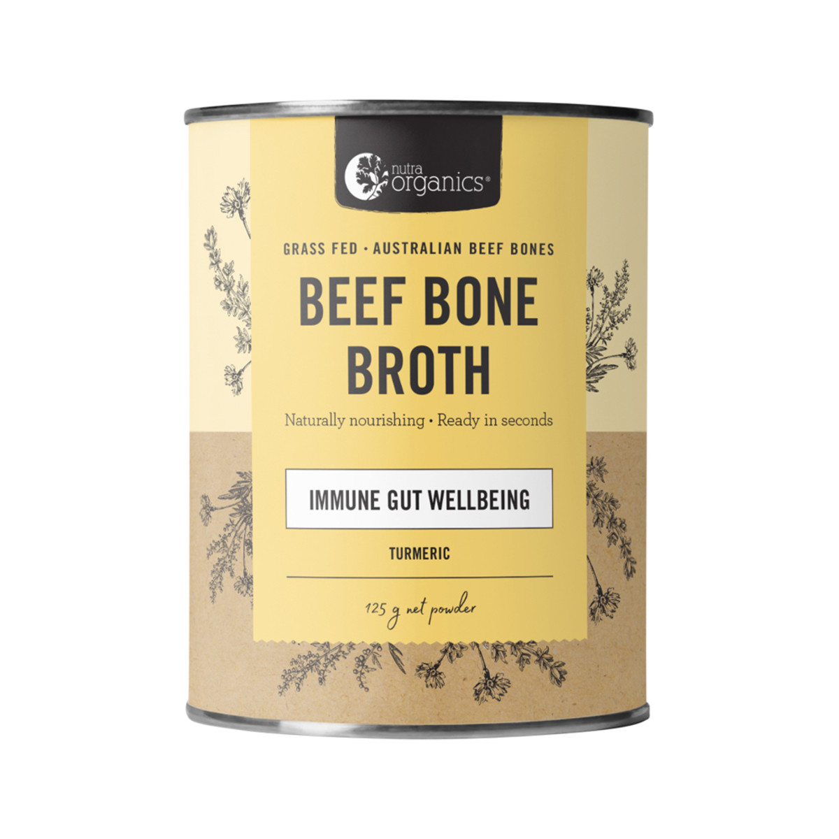 NUTRA ORGANICS -  Bone Broth Beef Turmeric
