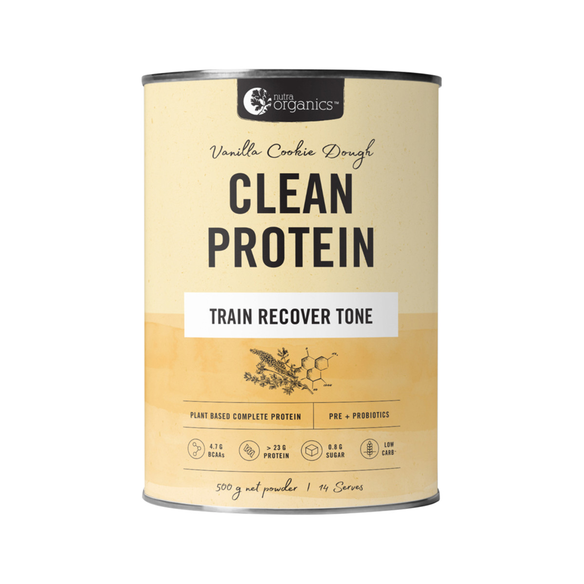NUTRA ORGANICS -  Clean Protein Vanilla Cookie Dough