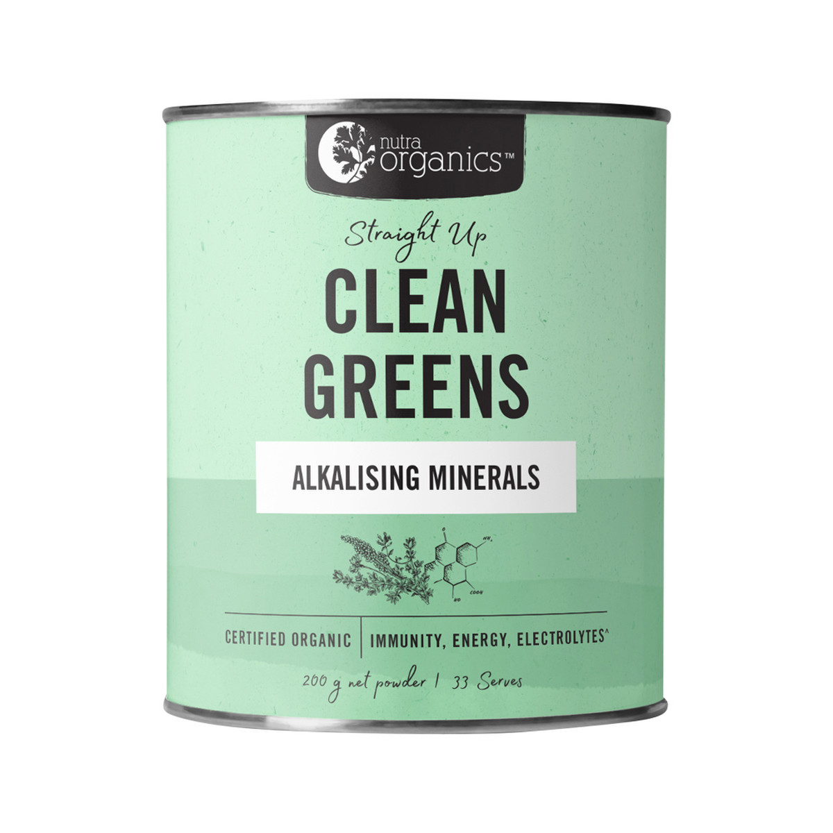 NUTRA ORGANICS -  Clean Greens Straight Up
