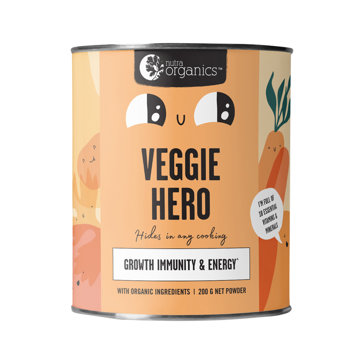 NUTRA ORGANICS -  Veggie Hero (Growth Immunity & Energy)
