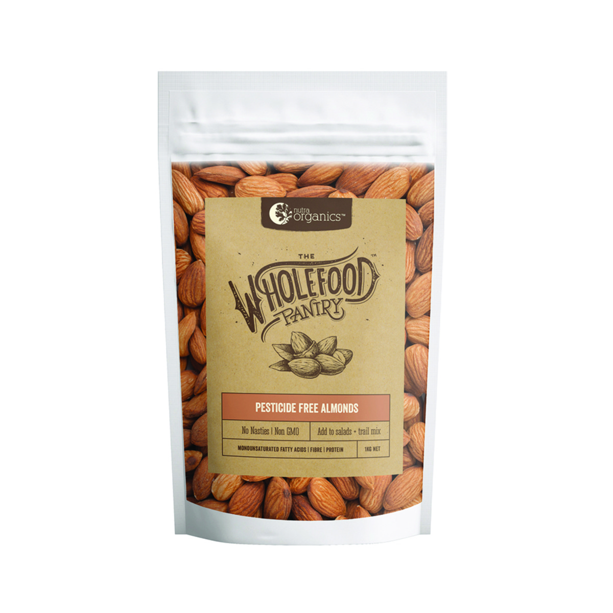 NUTRA ORGANICS - THE WHOLEFOOD PANTRY Pesticide Free Almonds