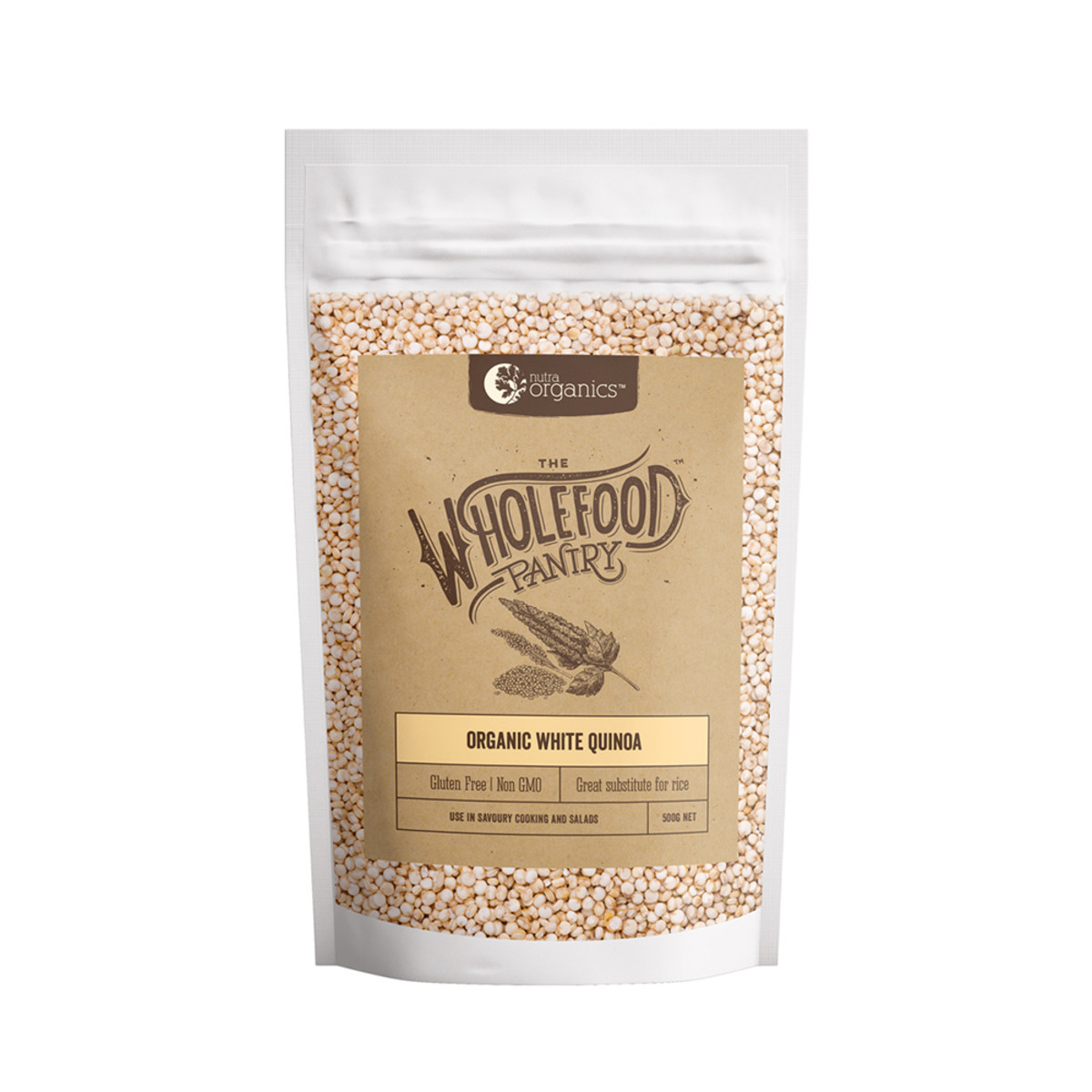 NUTRA ORGANICS - THE WHOLEFOOD PANTRY Organic White Quinoa
