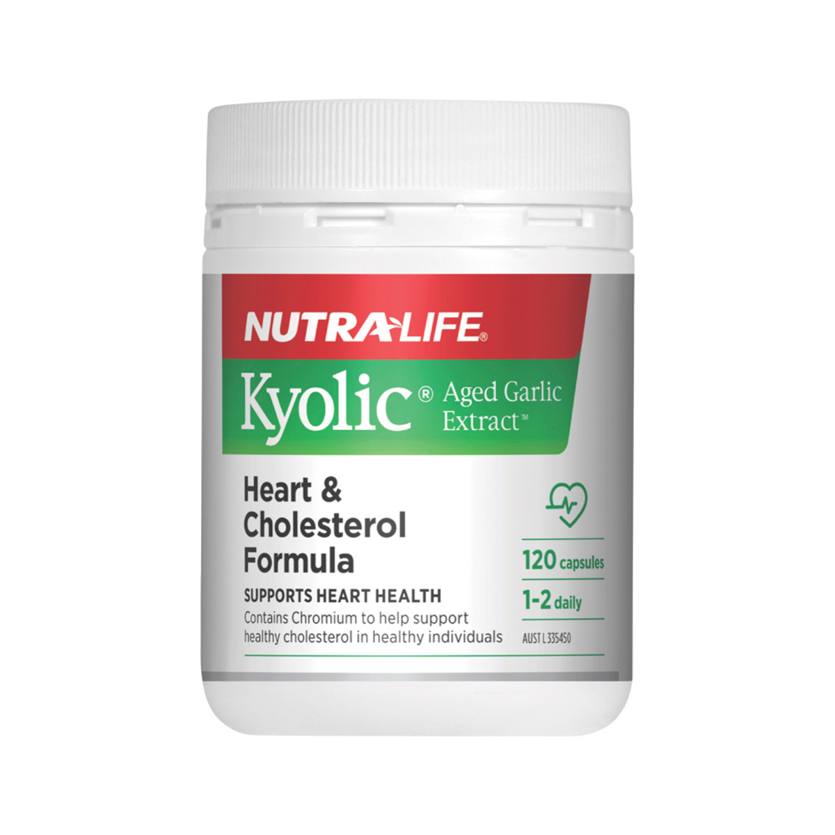 NUTRALIFE - Kyolic Aged Garlic Heart and Cholesterol Formula