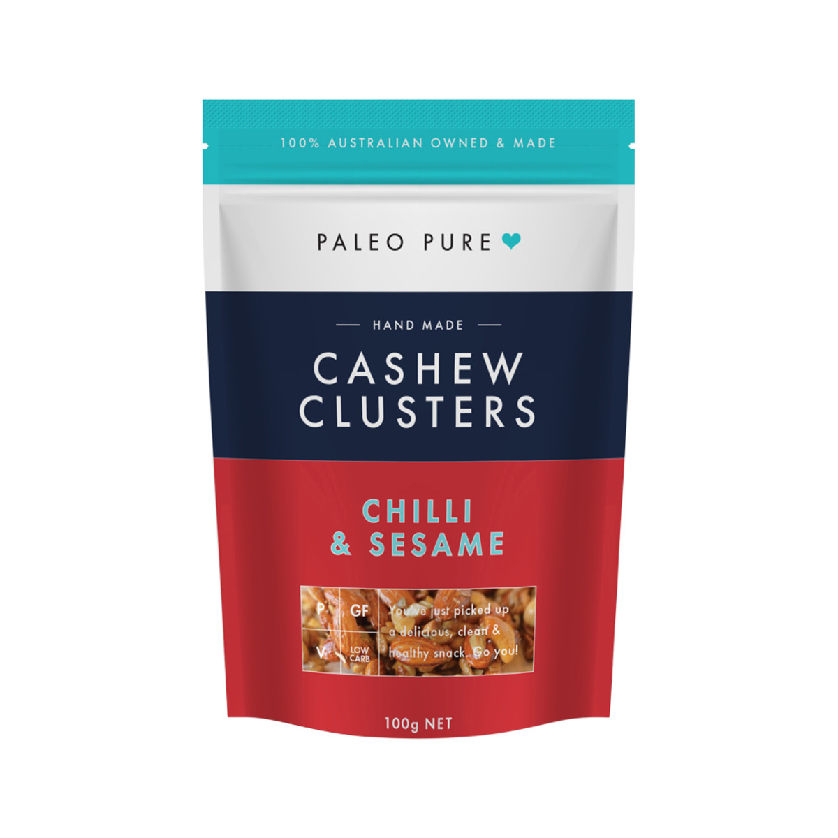 PALEO PURE - Cashew Clusters Chilli & Sesame