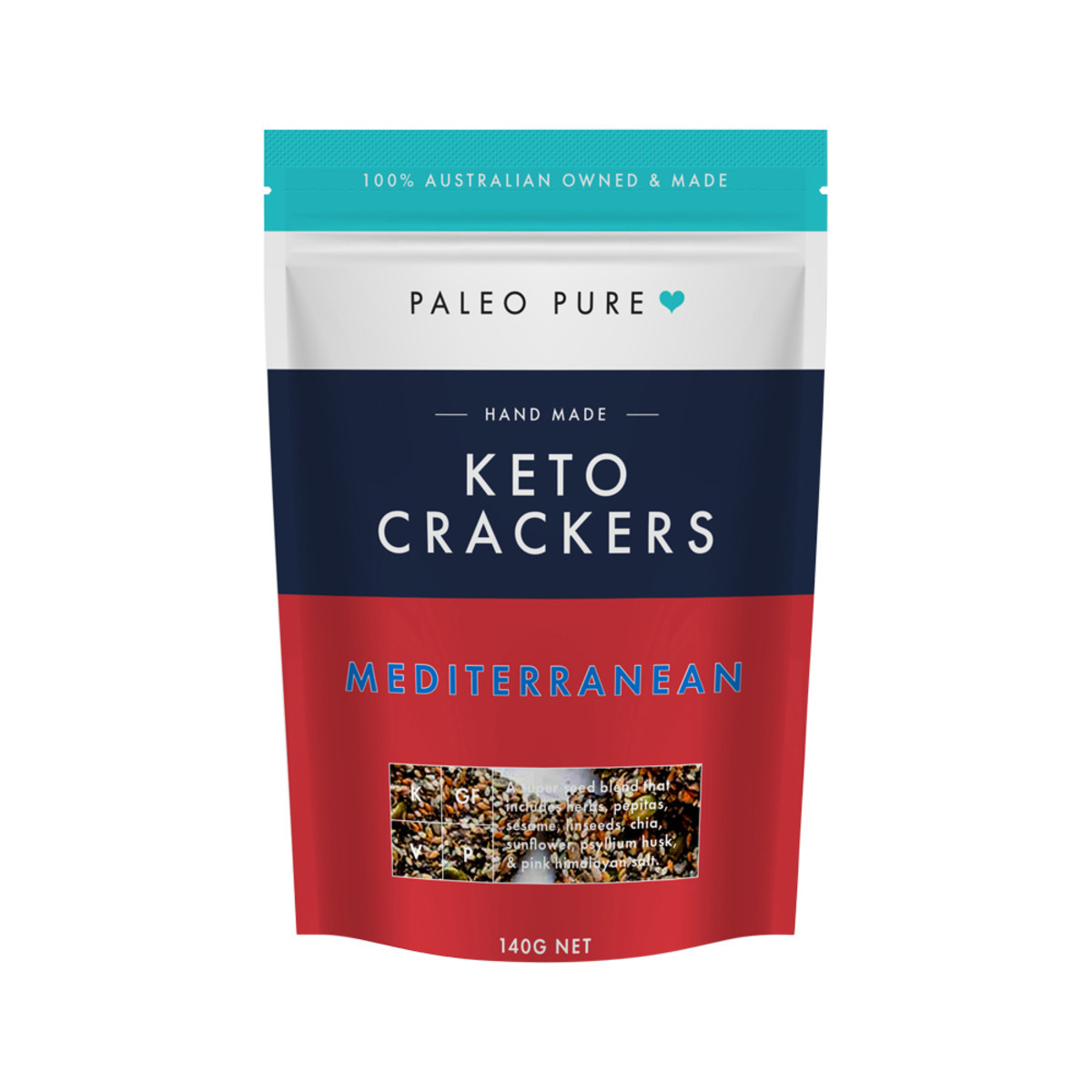 PALEO PURE - Keto Crackers Mediterranean