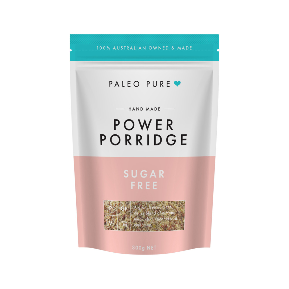 PALEO PURE - Organic Creamy Grain Free Power Porridge Sugar Free