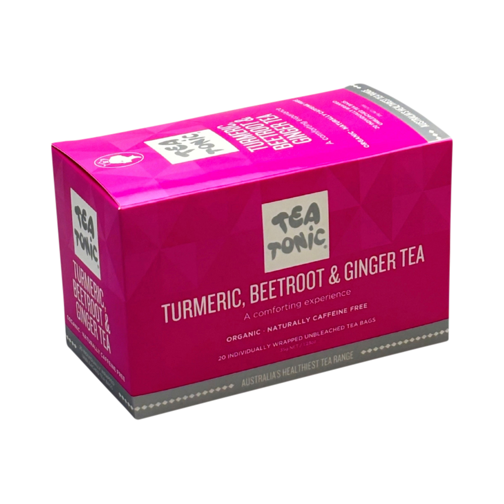 TEA TONIC - Organic Turmeric Beetroot & Ginger Tea x 20 Tea Bags