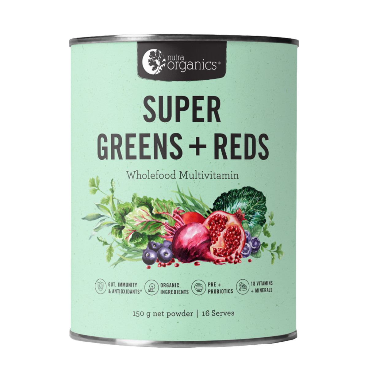 NUTRA ORGANICS - Super Greens + Reds