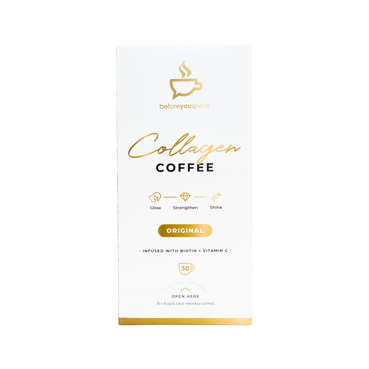 BEFORE YOU SPEAK - Collagen Coffee Original 30 Pack