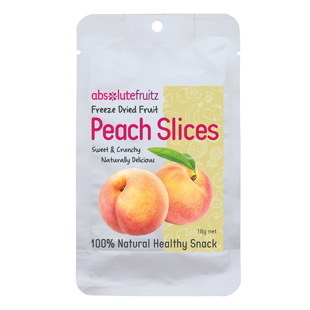 ABSOLUTEFRUITZ - Freeze Dried Peach Slices