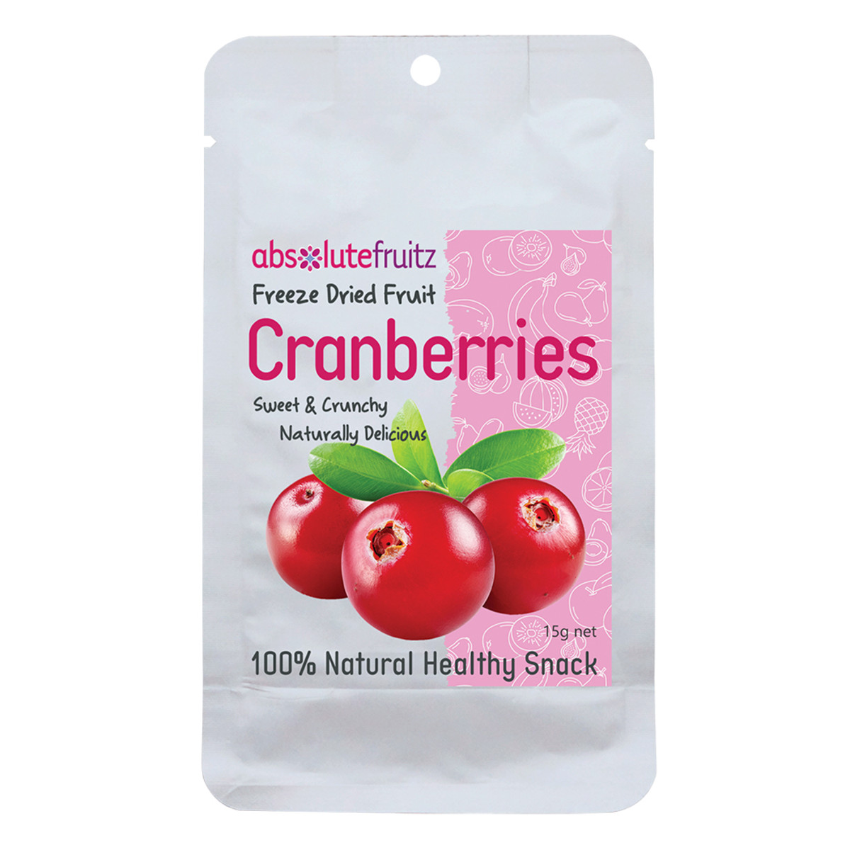 ABSOLUTEFRUITZ - Freeze Dried Whole Cranberries