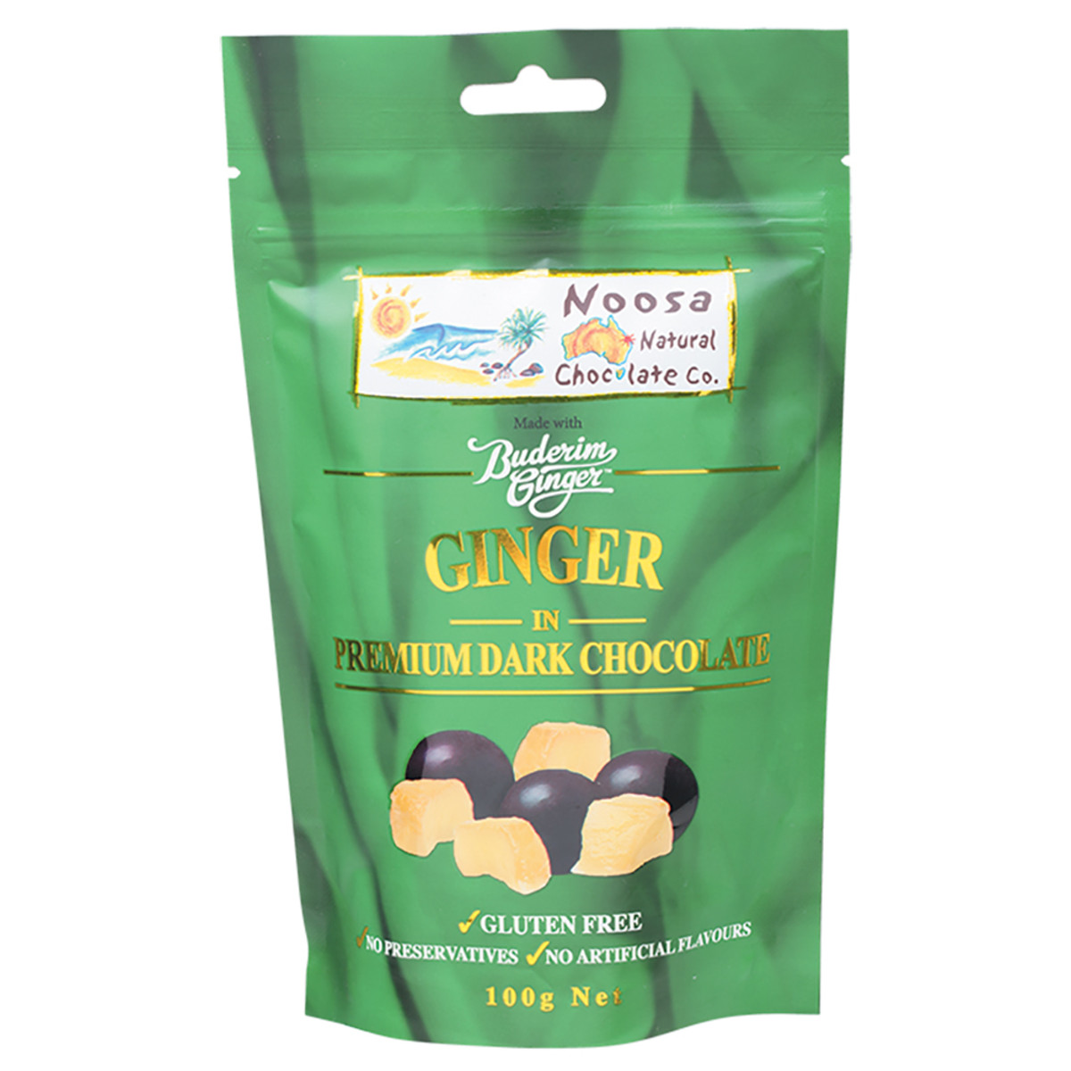 NOOSA NATURAL CHOC CO - Ginger in Dark Chocolate