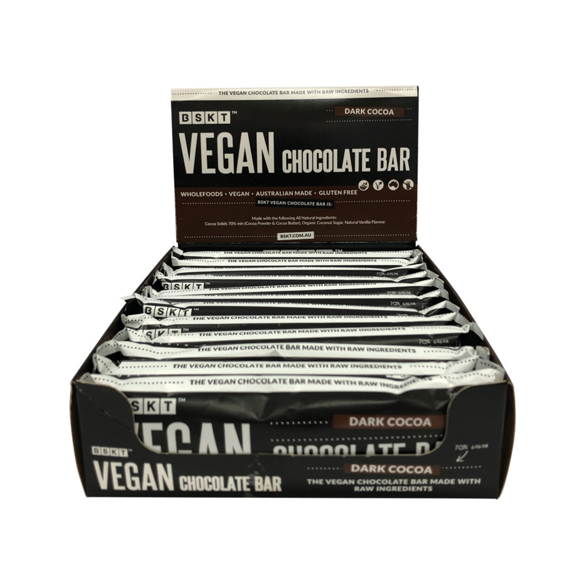 BSKT - Vegan Chocolate Bar Dark Cocoa