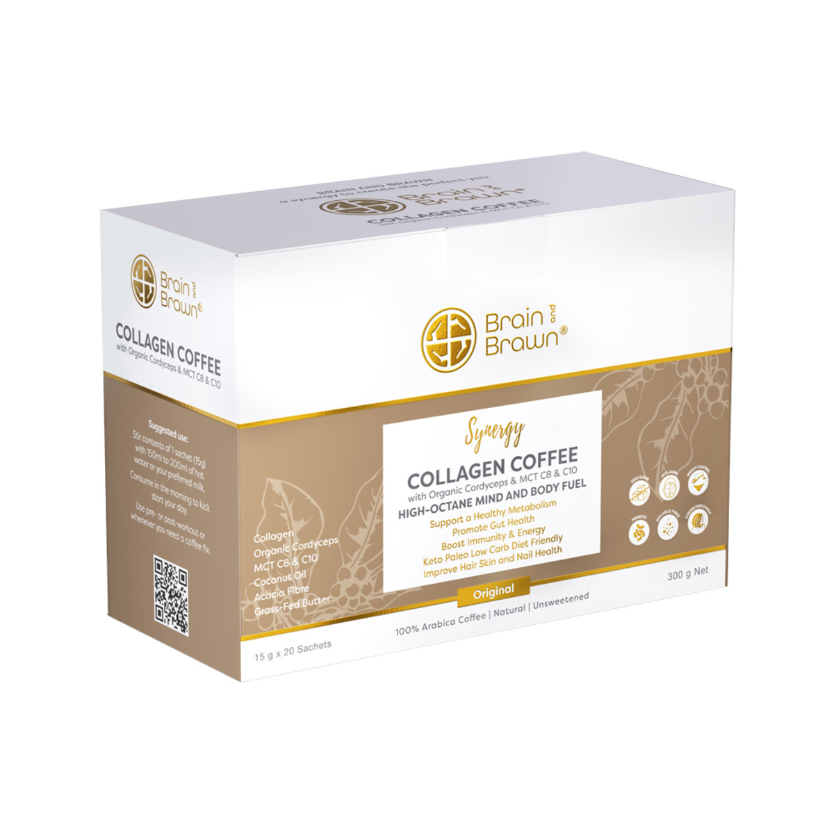 BRAIN AND BRAWN - Collagen Keto Coffee Synergy