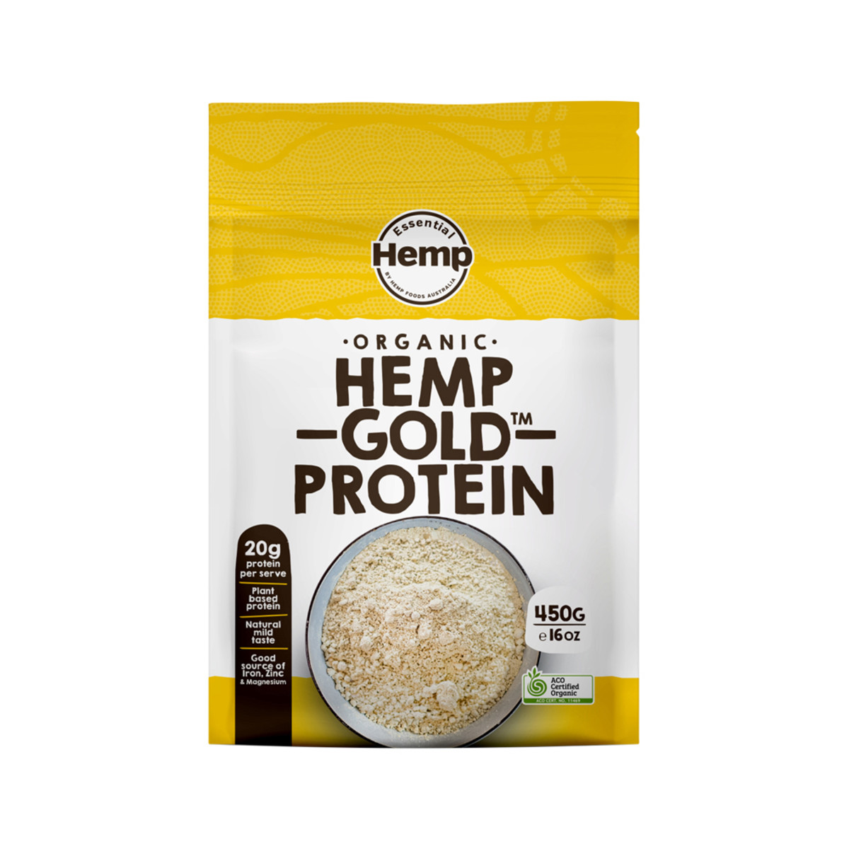ESSENTIAL HEMP - Organic Hemp Protein Gold Powder 450g
