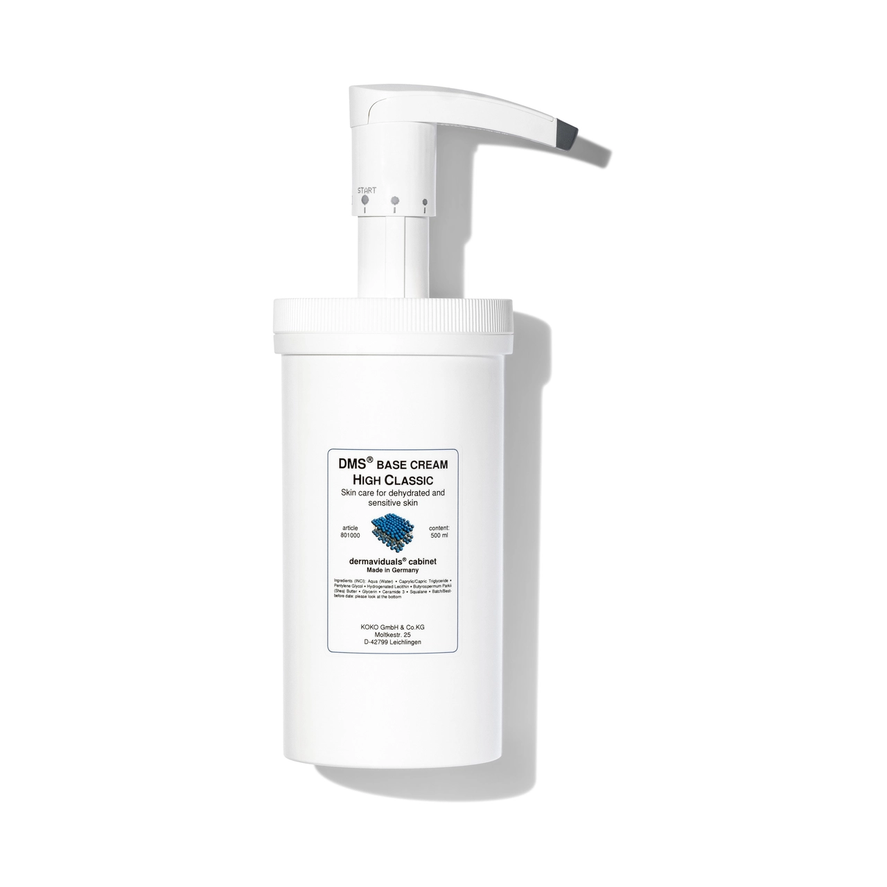 DERMAVIDUALS - Base Cream High Classic 500ml