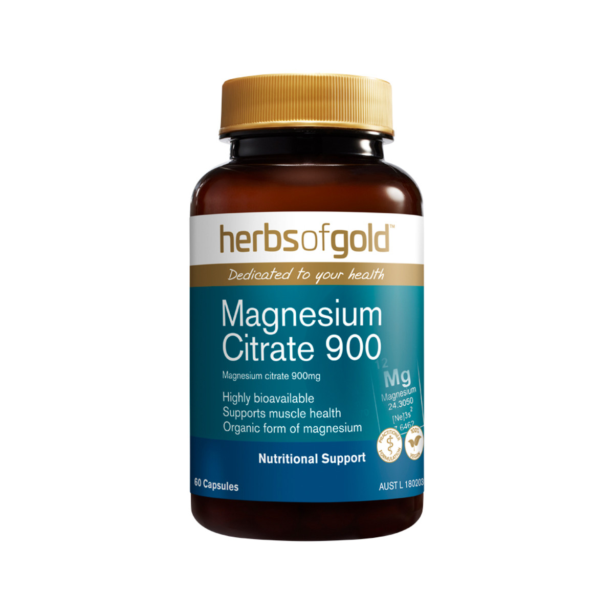 HERBS OF GOLD - Magnesium Citrate 900
