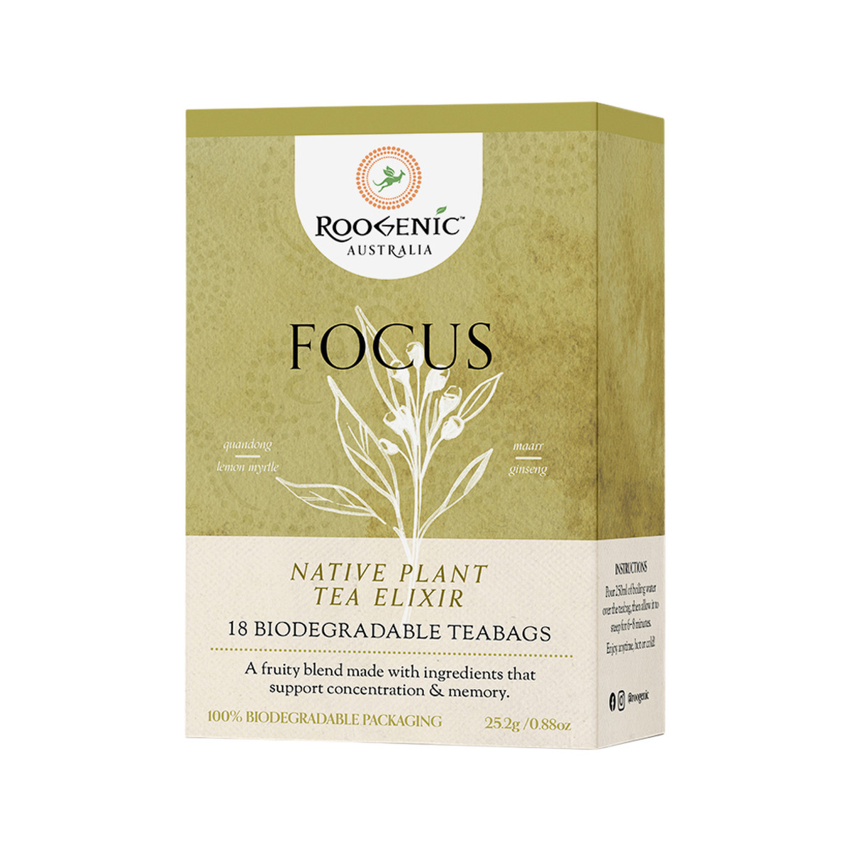 ROOGENIC AUSTRALIA - Focus (Native Plant Tea Elixir)