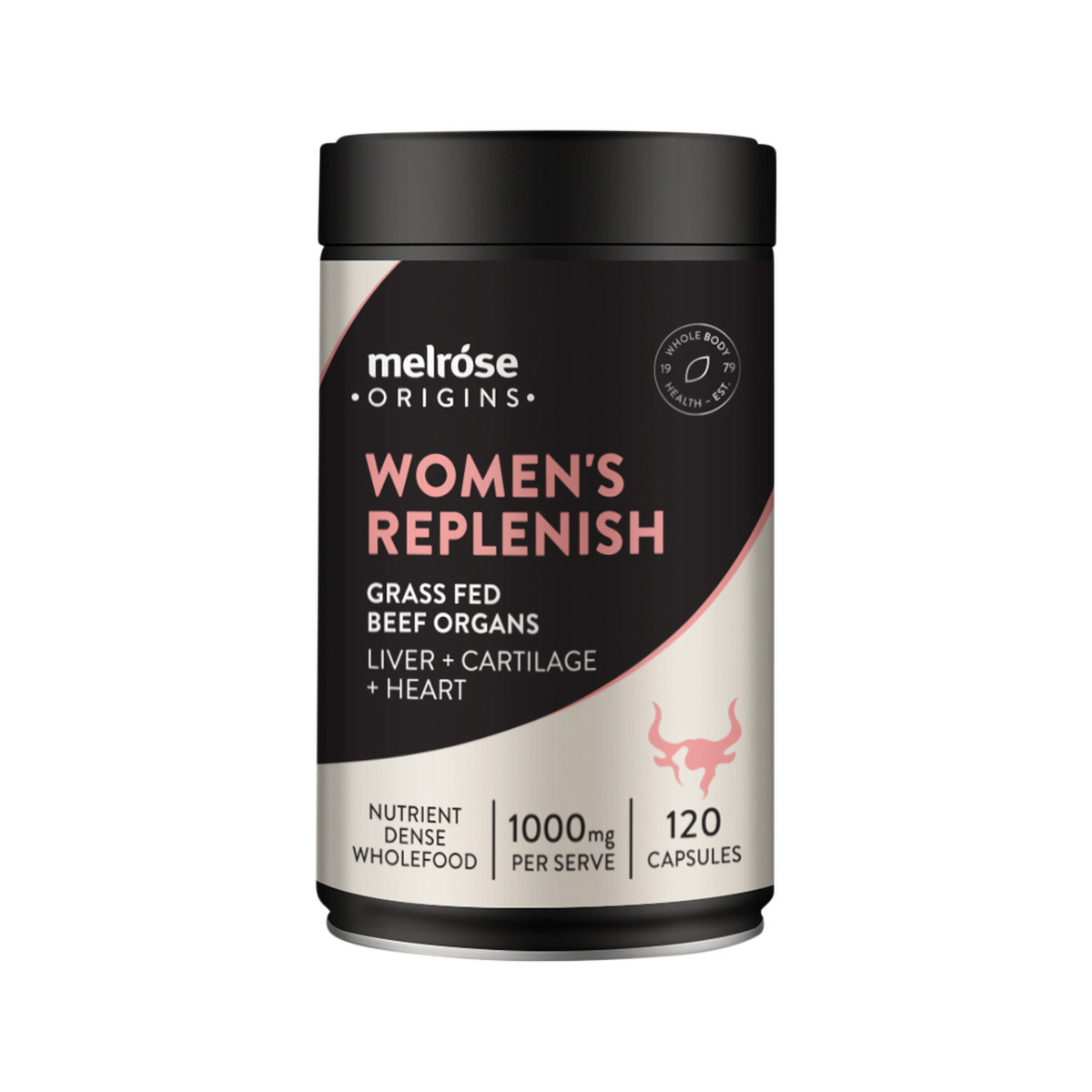MELROSE - Women's Replenish (Grass Fed Beef Organs 1000mg: Liver + Cartilage + Heart) 120c