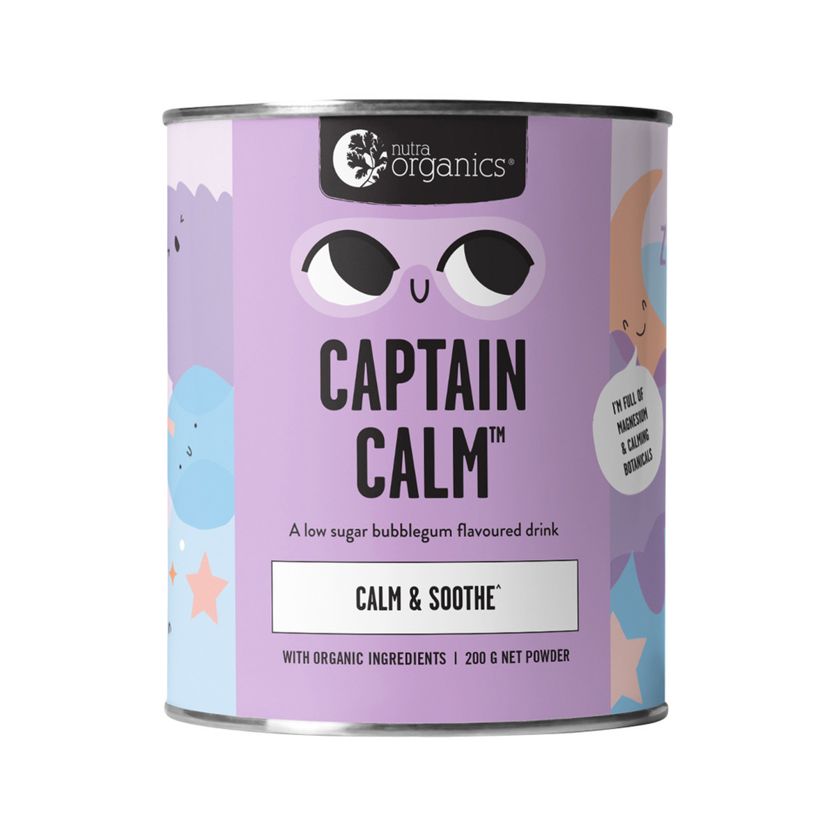 NUTRA ORGANICS - Captain Calm (Calm & Soothe) Bubblegum 200g