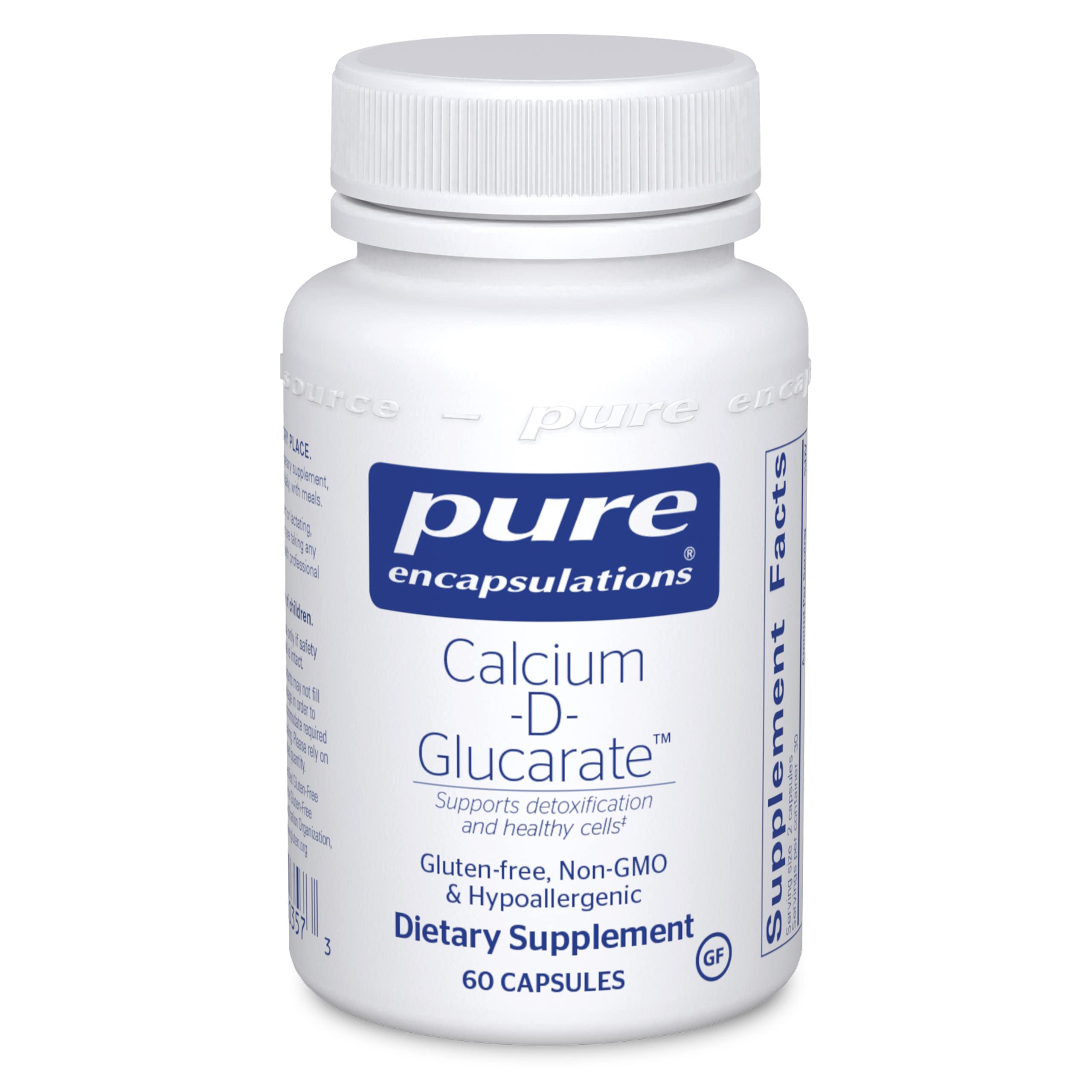 PURE ENCAPSULATIONS - Calcium-D-Glucarate 60c