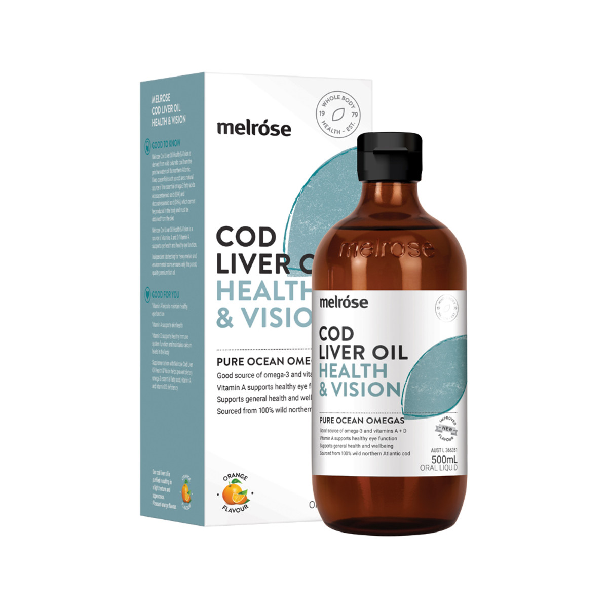 MELROSE - Cod Liver Oil (Health & Vision) 500mL