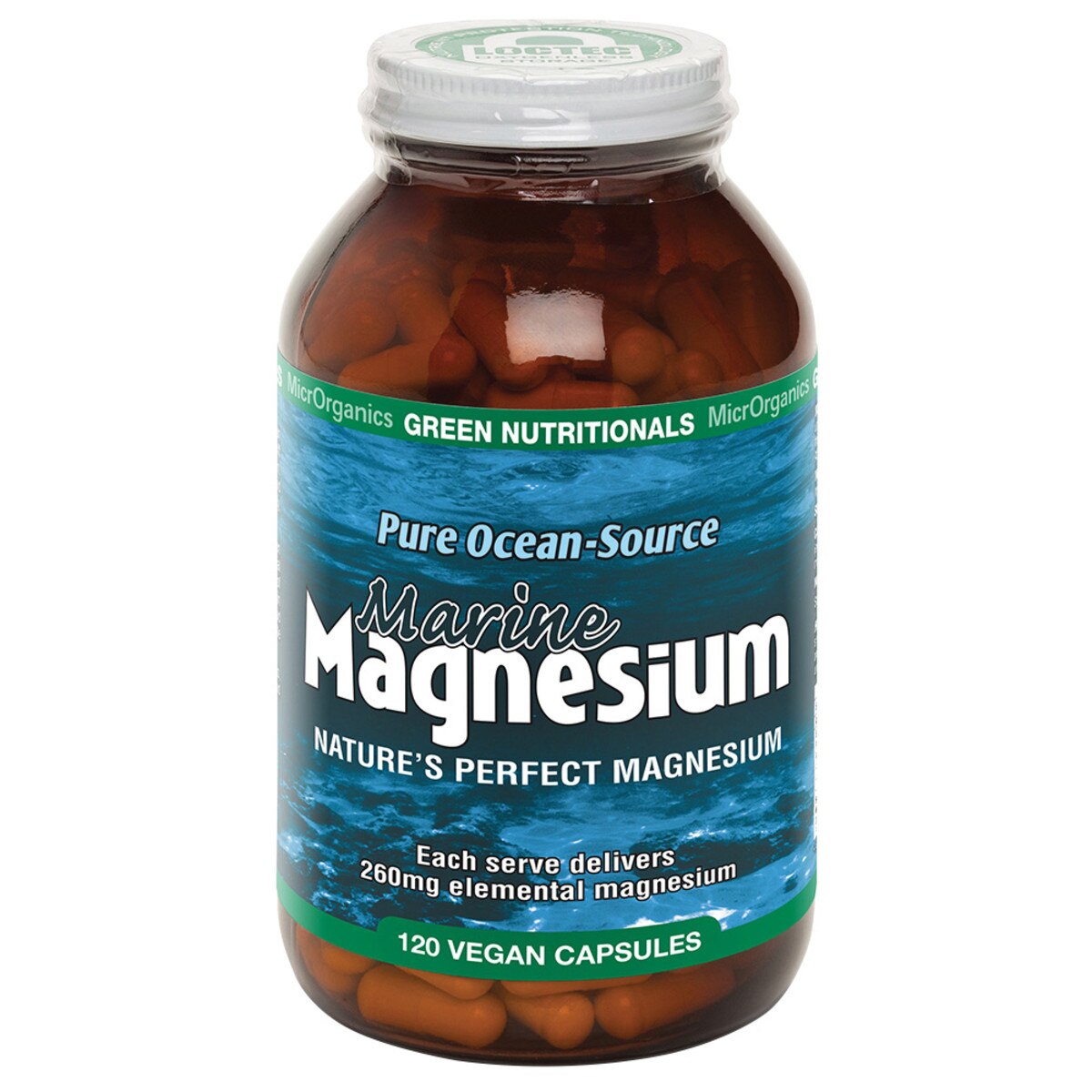GREEN NUTRITIONALS - Pure Ocean-Source Magnesium 120 capsule