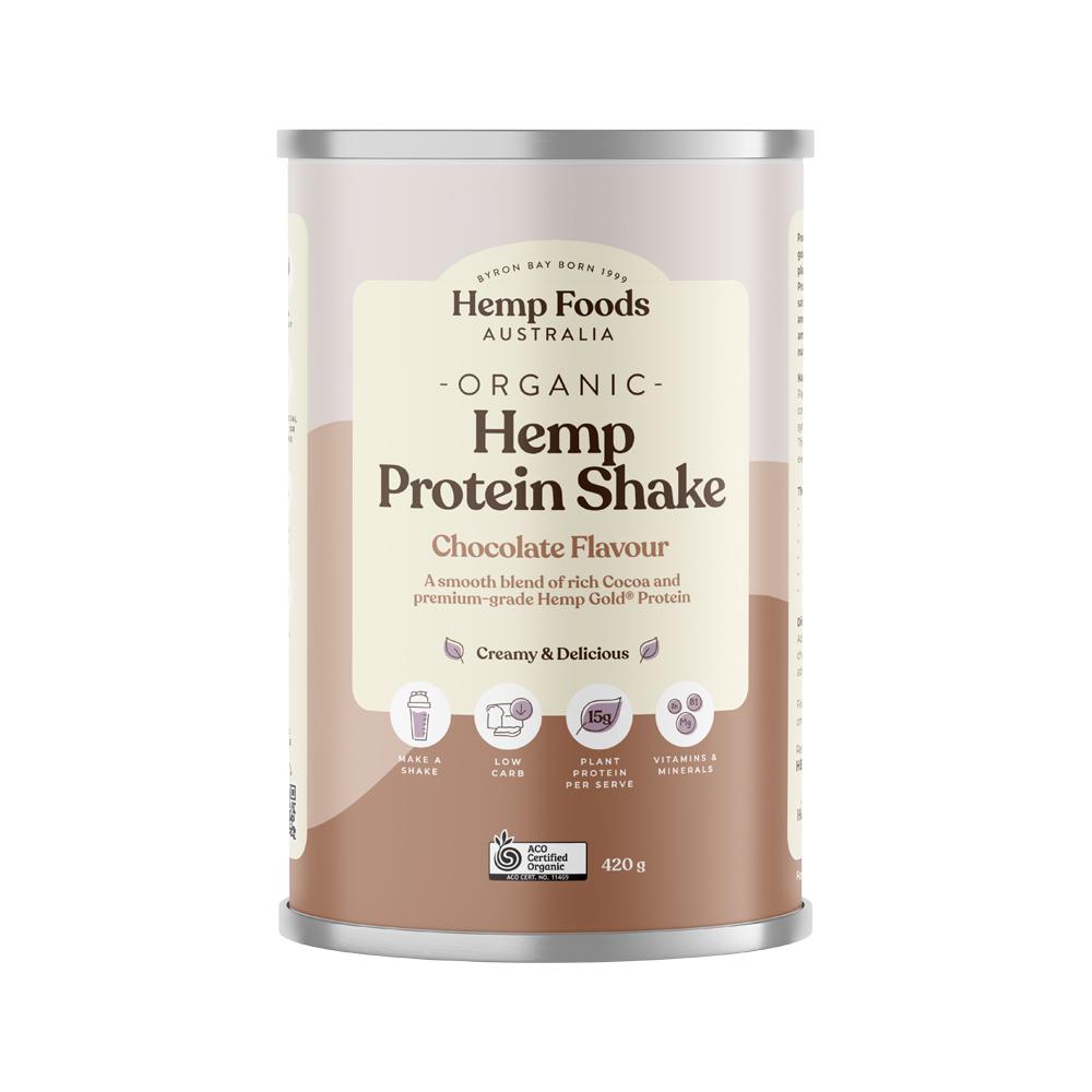 HEMP FOODS AUSTRALIA - Organic Hemp Protein Shake Chocolate 420g