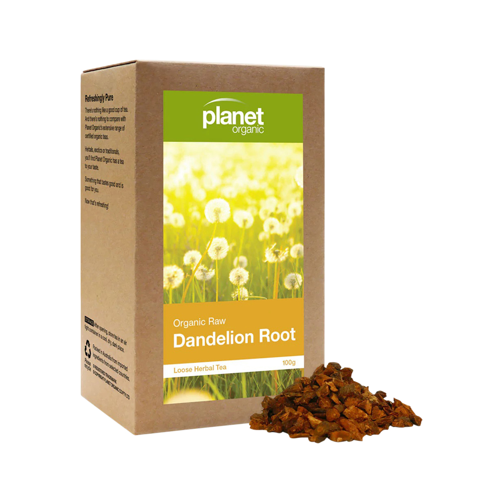 PLANET ORGANIC - Organic Herbal Tea Dandelion Root (Raw) Loose Leaf 100g