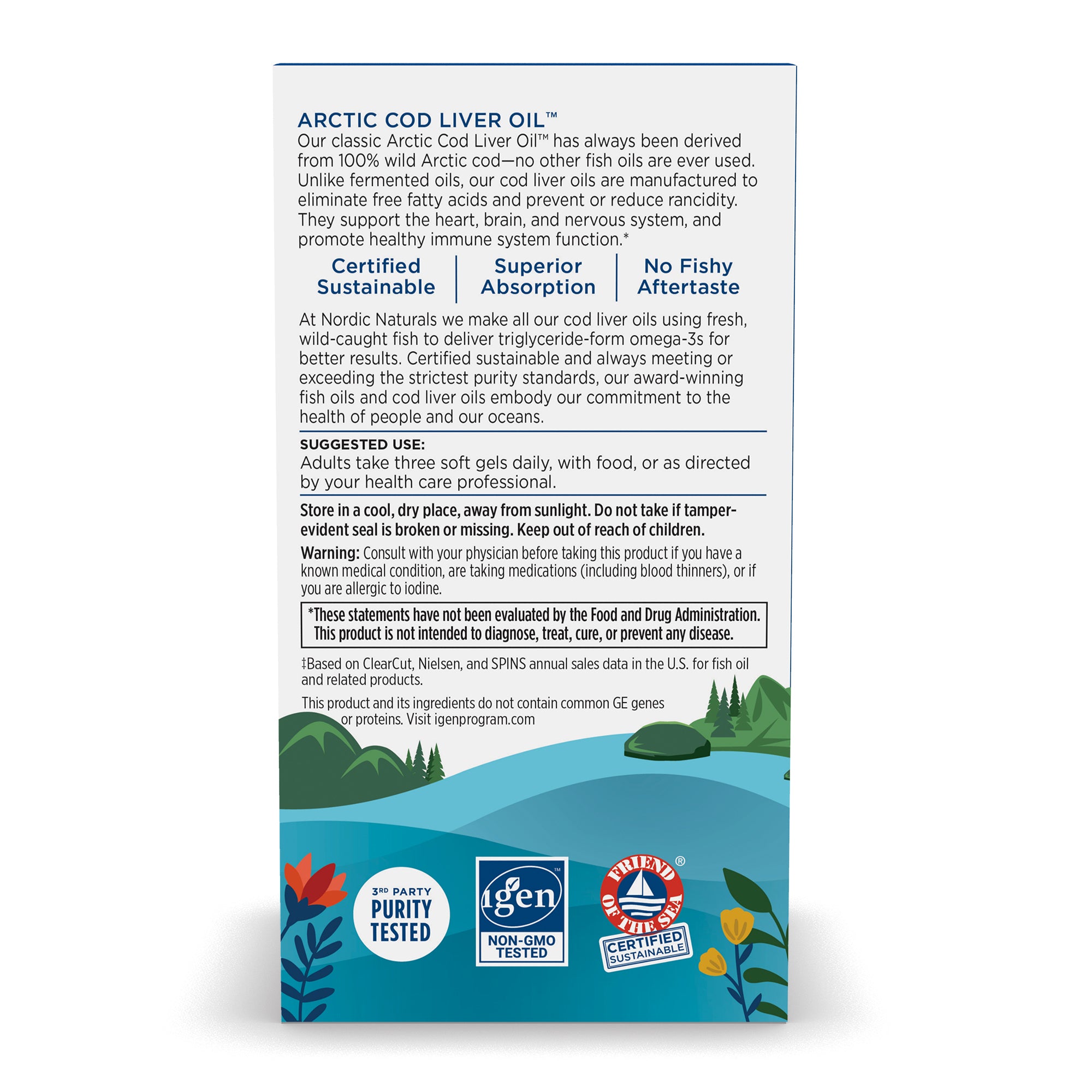 Nordic Naturals - Arctic Cod Liver Oil Liquid - Lemon, 237ml