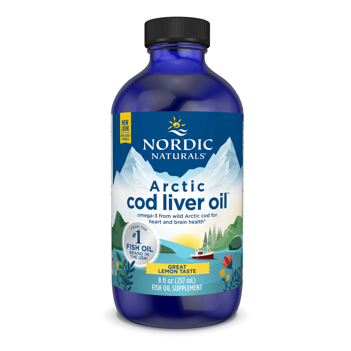 Nordic Naturals - Arctic Cod Liver Oil Liquid - Lemon, 237ml