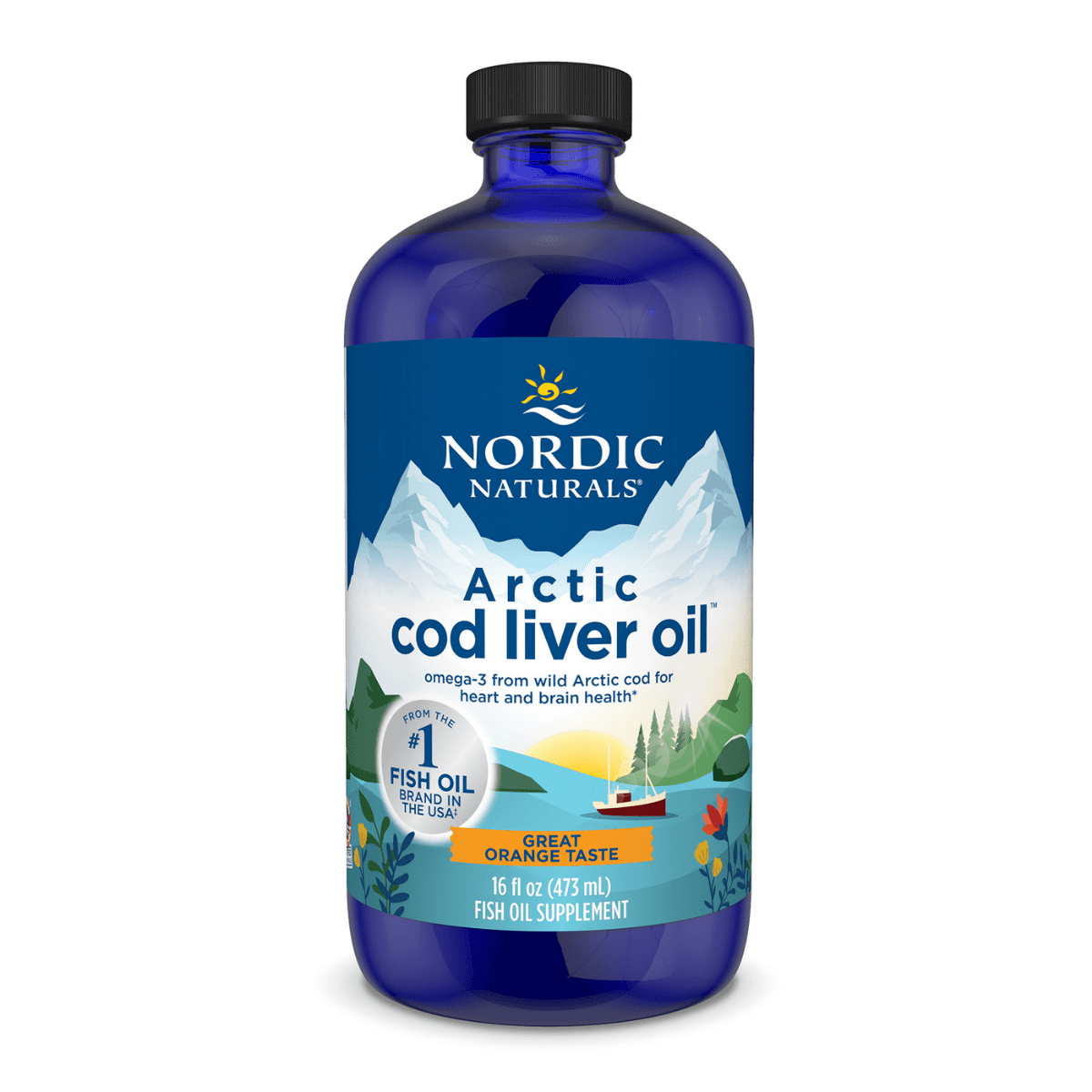 Nordic Naturals - Arctic Cod Liver Oil Liquid - Lemon, 237ml