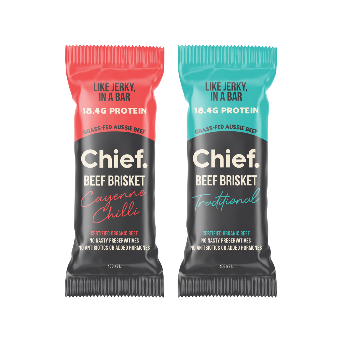 Chief - Beef Bar 40g - Traditional, Box of 12