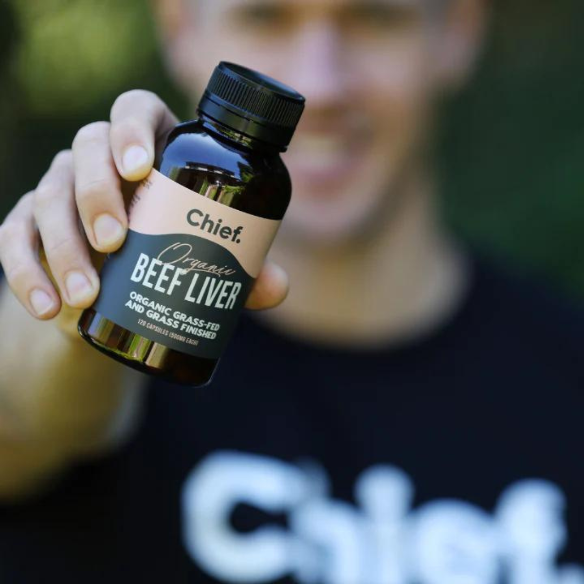 Chief - Encapsulated Products - Organic Beef Liver, 120c