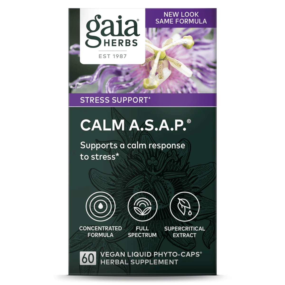 Gaia Herbs - Calm A.S.A.P 60vc