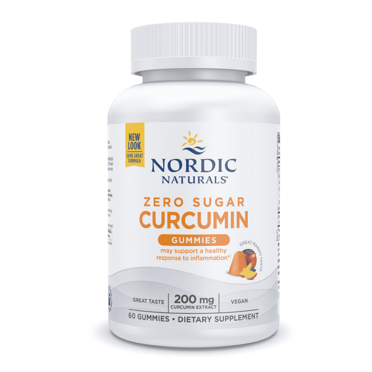 Nordic Naturals - Zero Sugar Curcumin Gummies - Mango 60 gummies