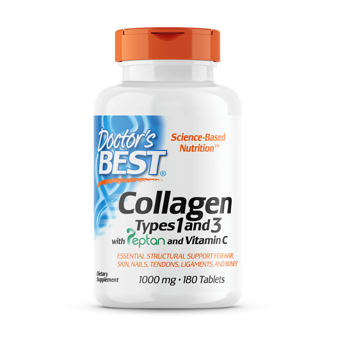 Doctor's Best - Collagen Types 1 & 3 with Vitamin C (1000mg) 180t