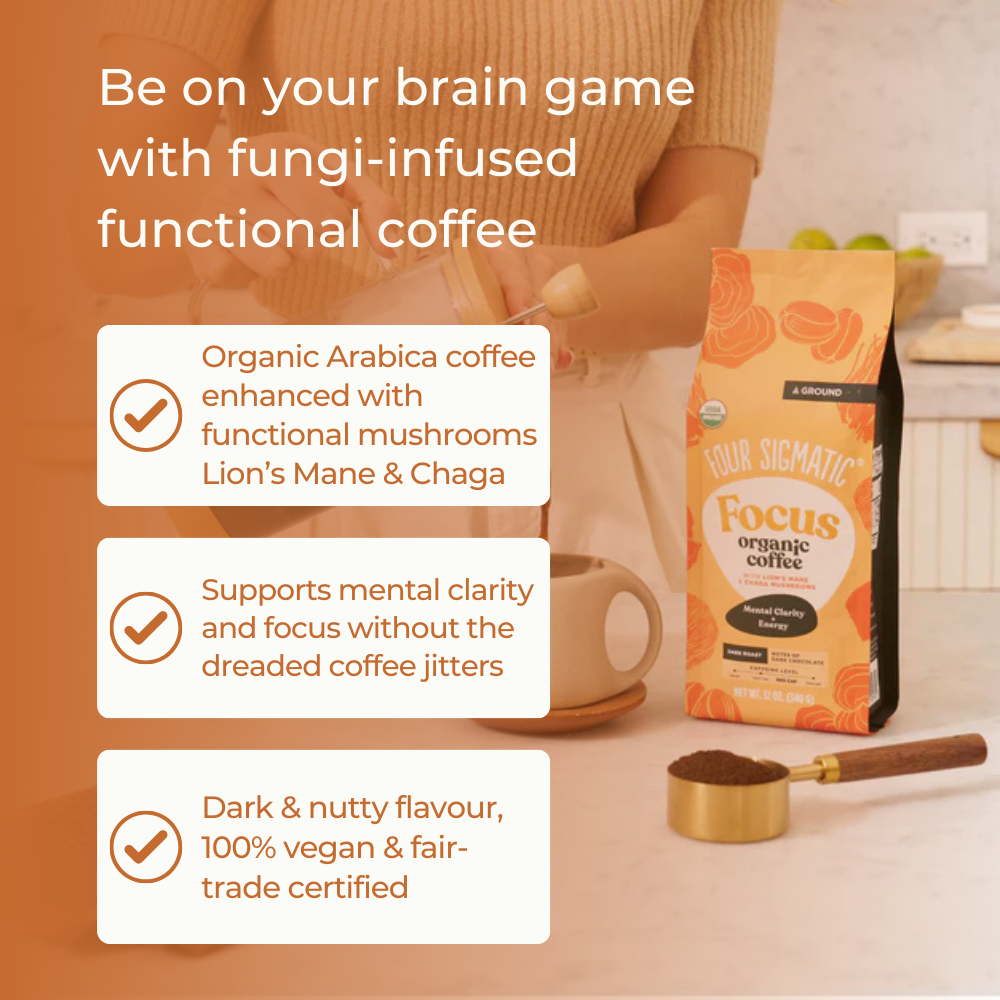 Four Sigmatic - Focus Organic Coffee (Ground) 283g