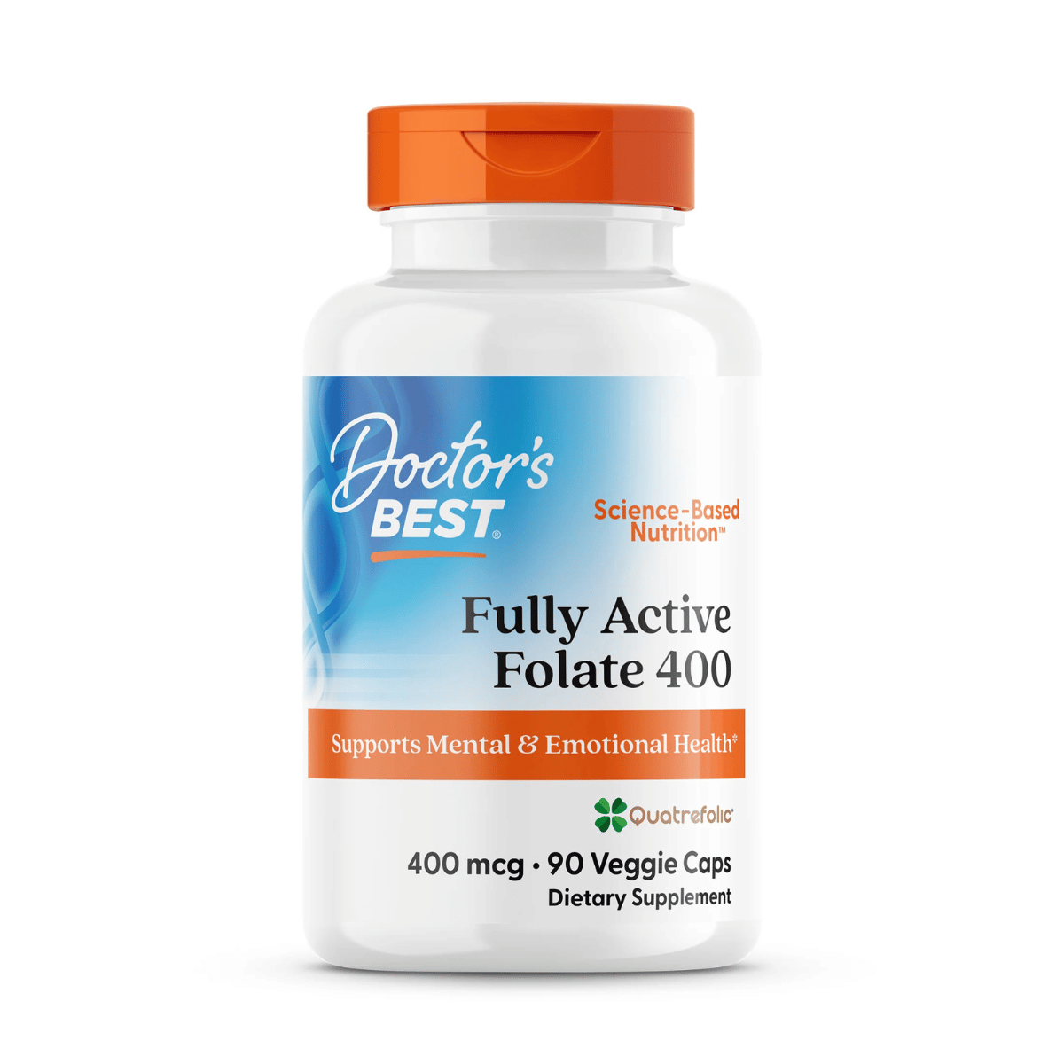 Doctor's Best - Fully Active Folate with Quatrefolic® (400mcg) 90vc