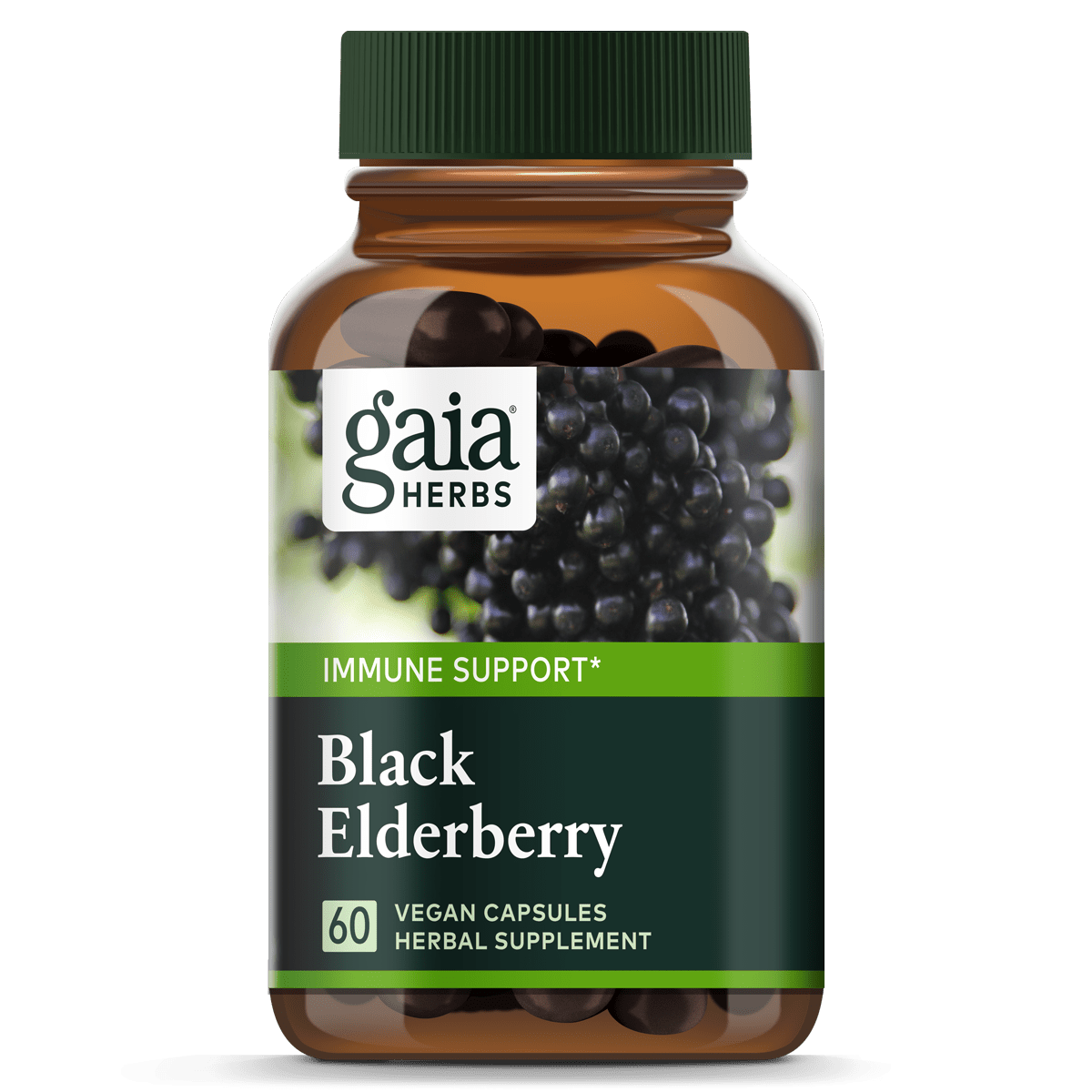 Gaia Herbs - Black Elderberry 60vc